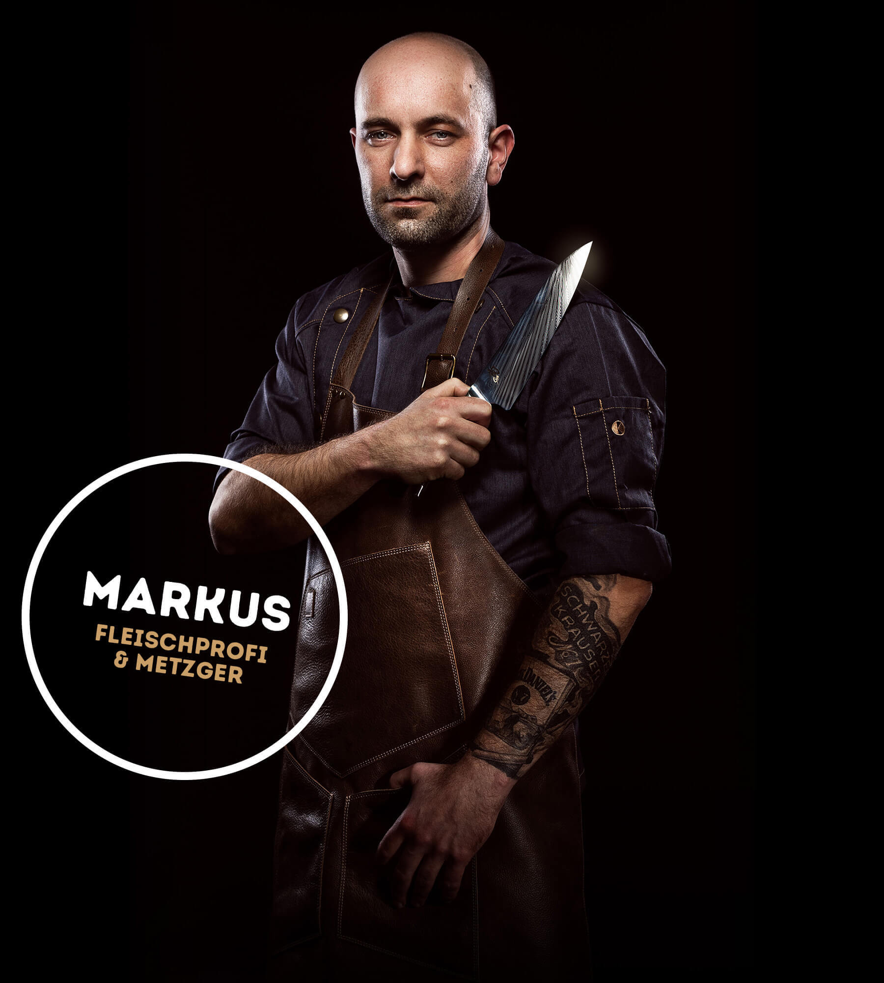 Fleischprofi und Metzger Markus